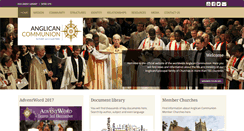 Desktop Screenshot of anglicancommunion.org